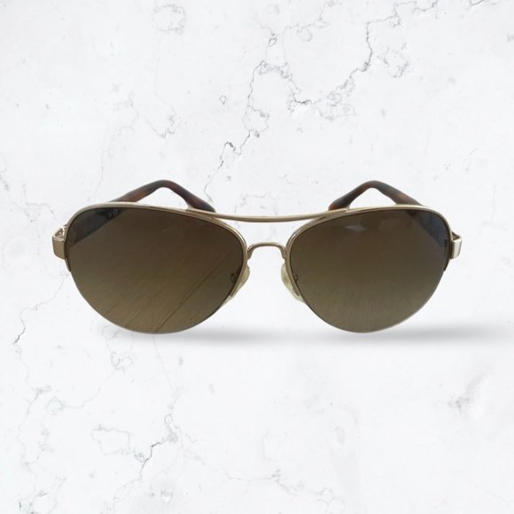 Bobbi Brown The Angelina Gold Havana Aviator Sunglasses - Picture 2 of 6